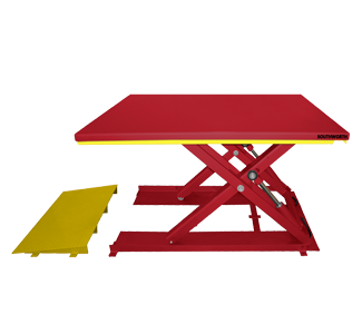 LiftMat lift table with optional ramp