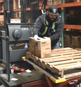 Keeps Pallets at a Convenient Height for Easy Loading