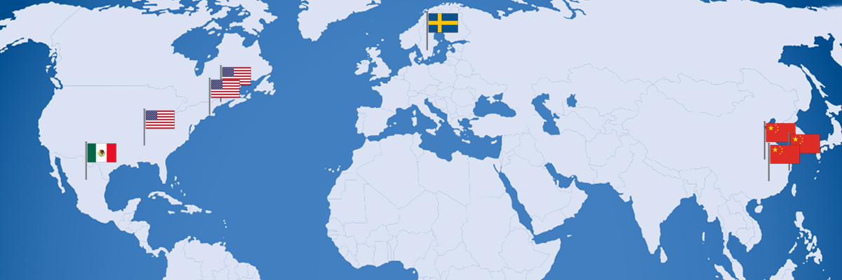 Map with Flags