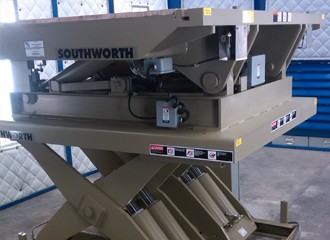 Hydraulic Lift and Tilt Table with Tandem Lift Table Base
