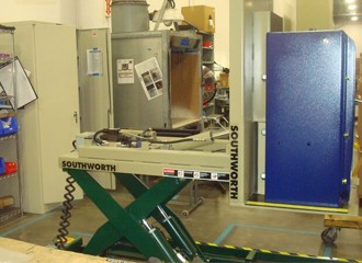 Hydraulic Lift and Tilt Table with Custom Tilt Top / Platen
