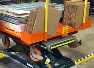 Push Cart on Lift Table