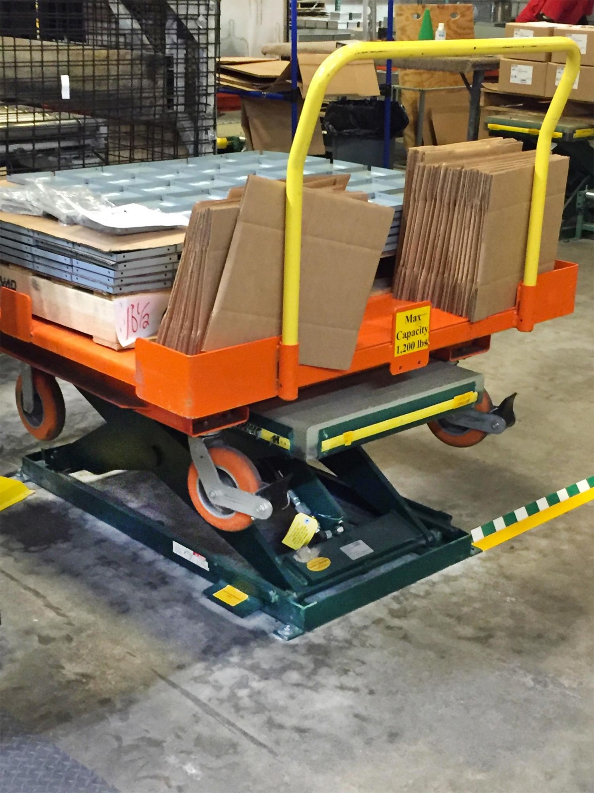 Push Cart on Lift Table