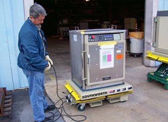 Hydraulic Lift Table with portability kit and fork channels