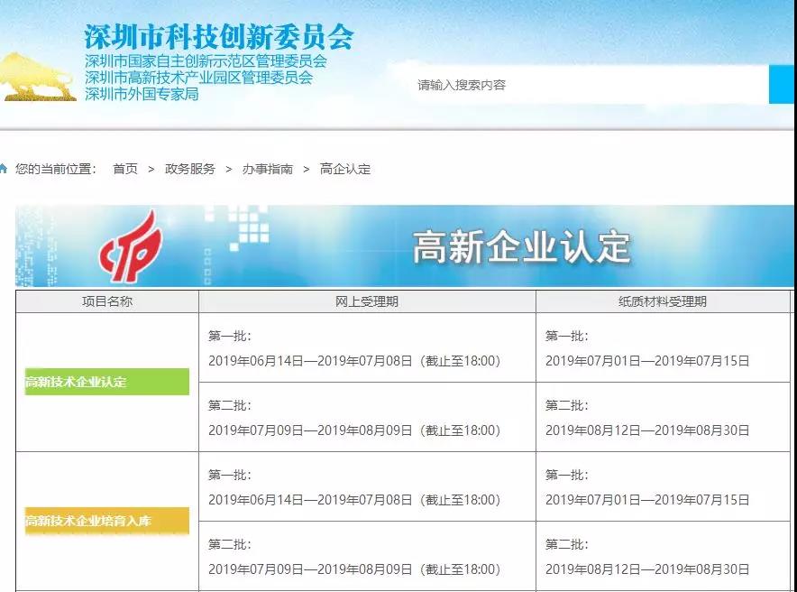 2019年深圳市高新技术企业认定和培育入库启动啦 2019年深圳市高新技术企业认定和培育入库启动啦