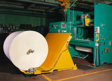 Roll Handling Tilt Down Table / Downender - Lowered
