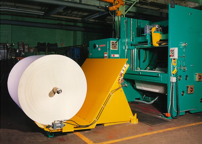 Roll Handling Tilt Down Table / Downender - Lowered
