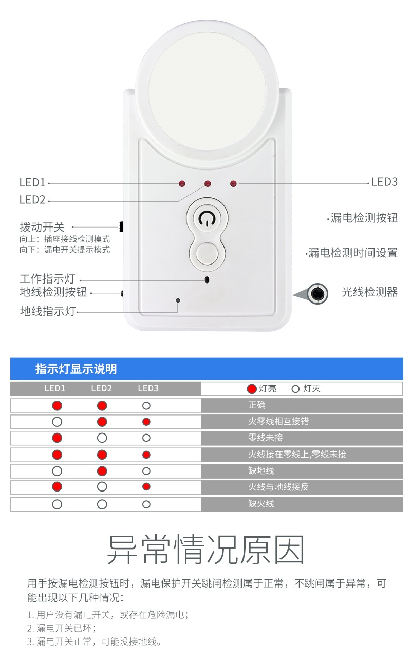 漏电语音提示器 漏电语音提示器