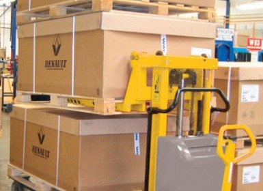 Low Mast Stacker with Powered Lift
