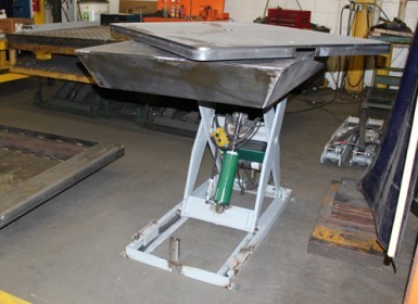 Stainless Steel Lift Table Platform with Turntable Top