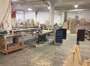 Lift Table used as Adjustable Height Work Surface