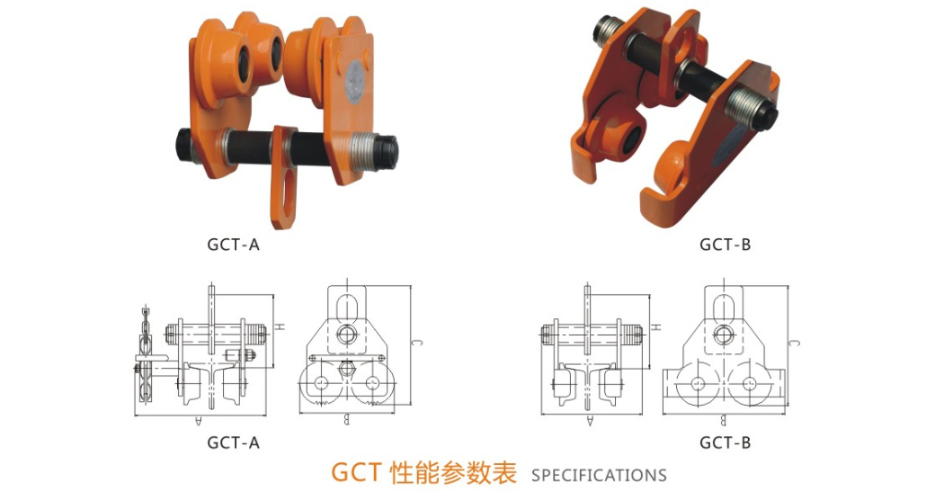 GCT/GCL系列手动单轨小车