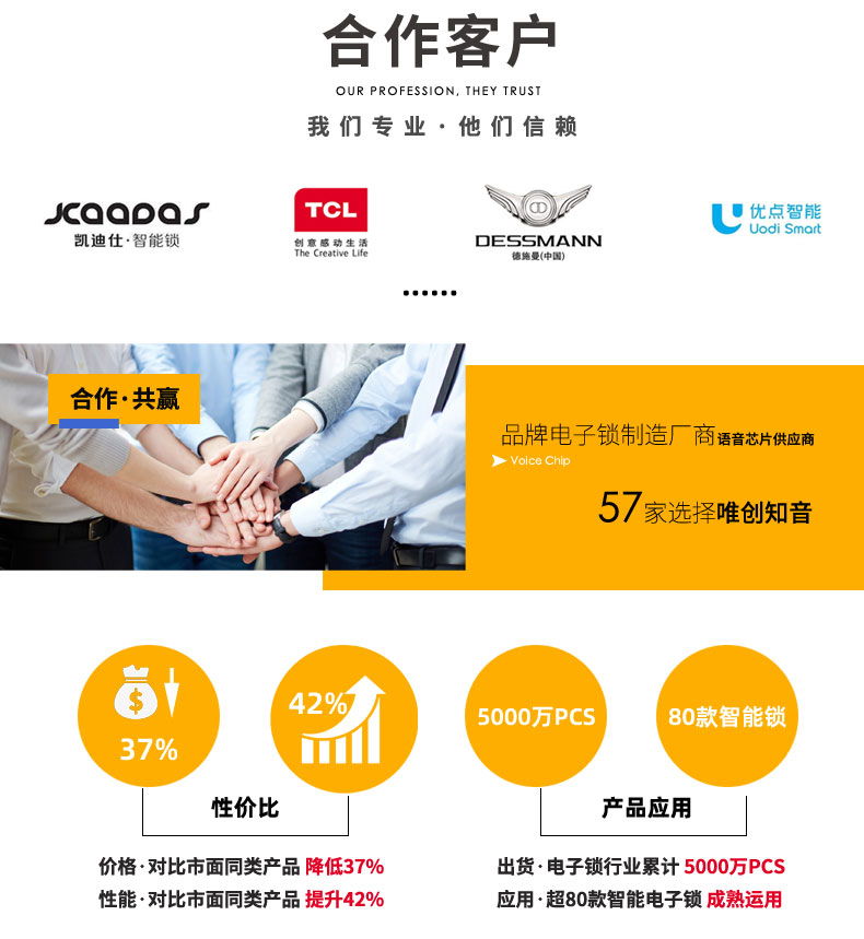 全球75%锁具厂商青睐的语音芯片ic(WT588F02-8S) 全球75%锁具厂商青睐的语音芯片ic(WT588F02-8S)