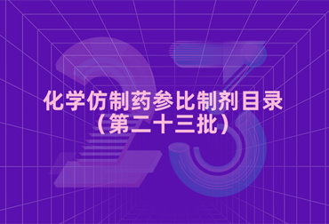 化学仿制药参比制剂目录（第二十三批）