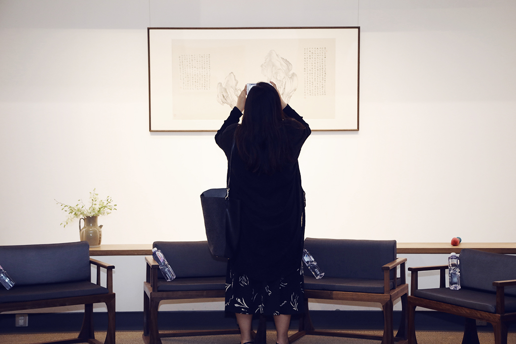 品画 赏石 千秋如对 品画 赏石 千秋如对