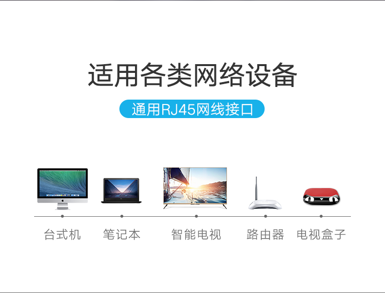 绿联NW110-超六类非屏蔽水晶头100个/盒