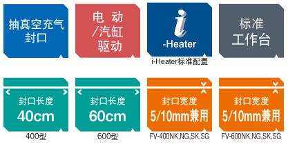 抽真空充气封口机 FV系列 抽真空充气封口机 FV系列