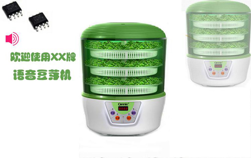 豆芽机语音IC,豆芽机语音提示芯片,豆芽机声音方案