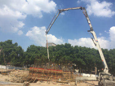 福新排水泵站污水泵房沉井混凝土澆筑 福新排水泵站污水泵房沉井混凝土澆筑