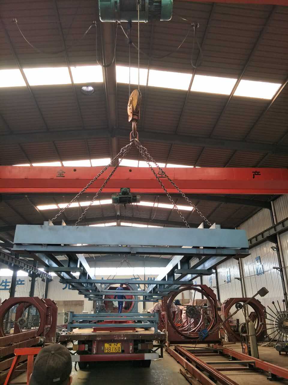 FH2000數(shù)控鋼筋籠滾焊機順利抵達河南省三門峽市