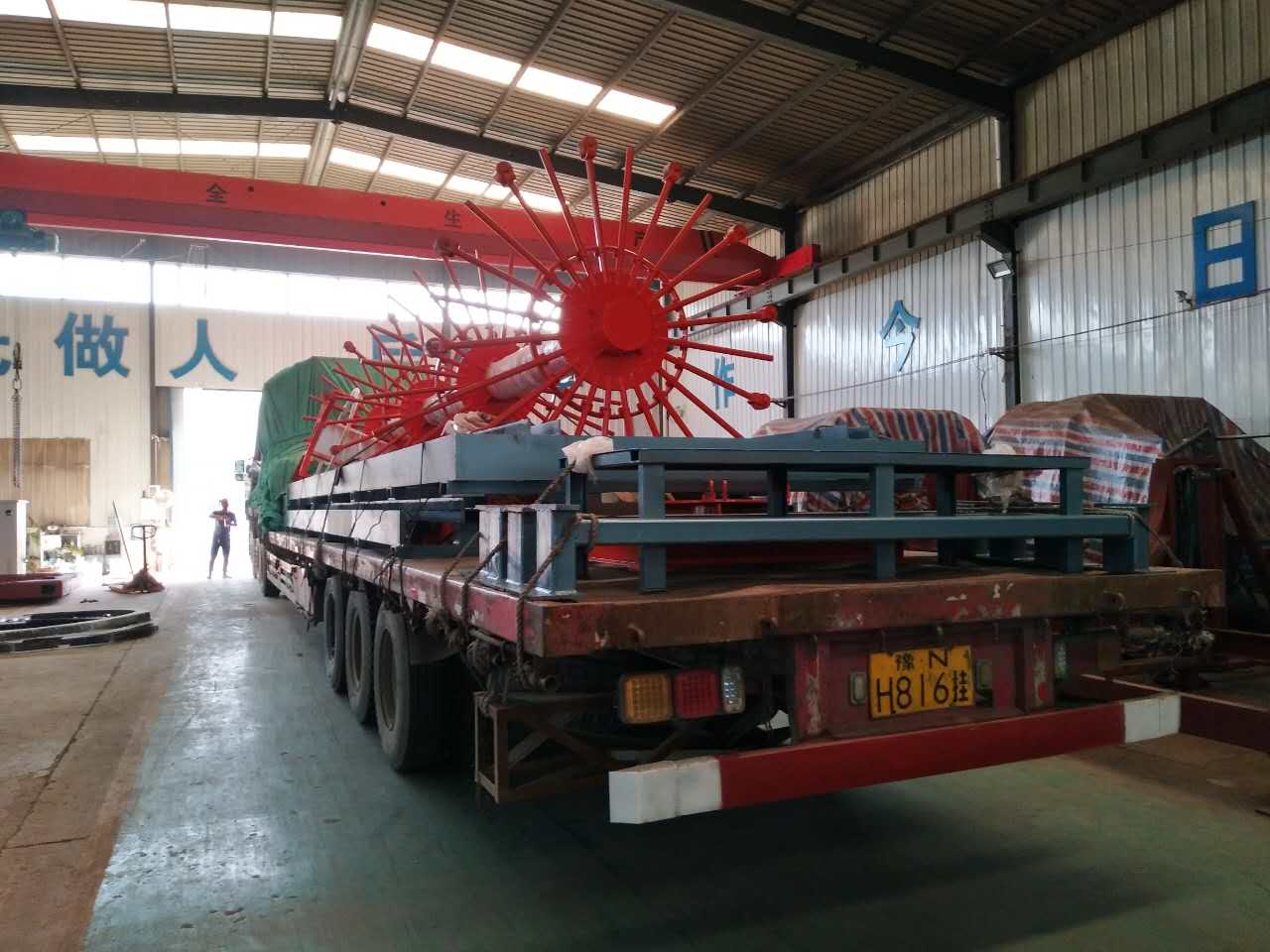 FH2000數(shù)控鋼筋籠滾焊機順利抵達河南省三門峽市