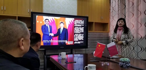 张远鹏董事长考察中国—卡塔尔商业中心 张远鹏董事长考察中国—卡塔尔商业中心