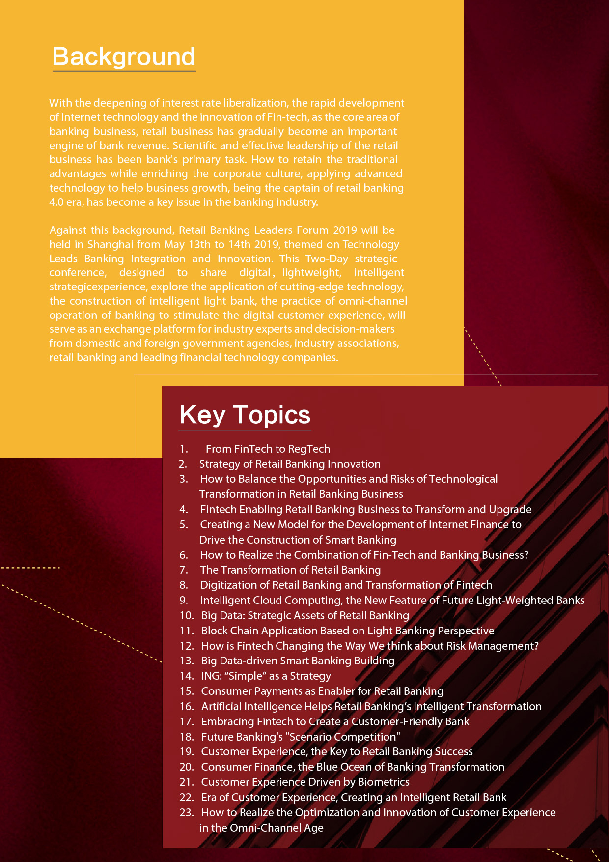 The 2nd Retail Banking Leaders Forum 2019