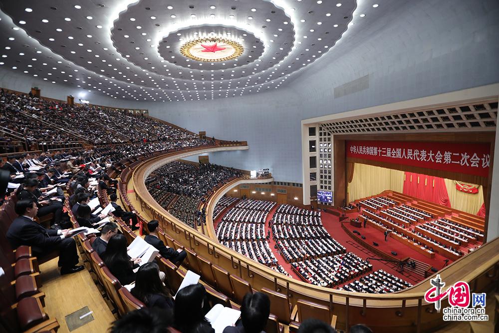 第十三届全国人民代表大会第二次会议在北京人民大会堂开幕 第十三届全国人民代表大会第二次会议在北京人民大会堂开幕