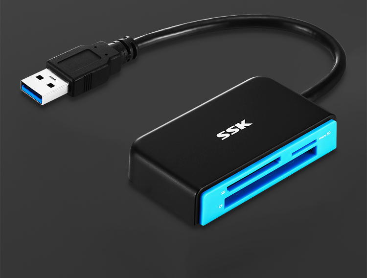 飚王（SSK）SCRM330多功能合一读卡器 USB3.0高速读写