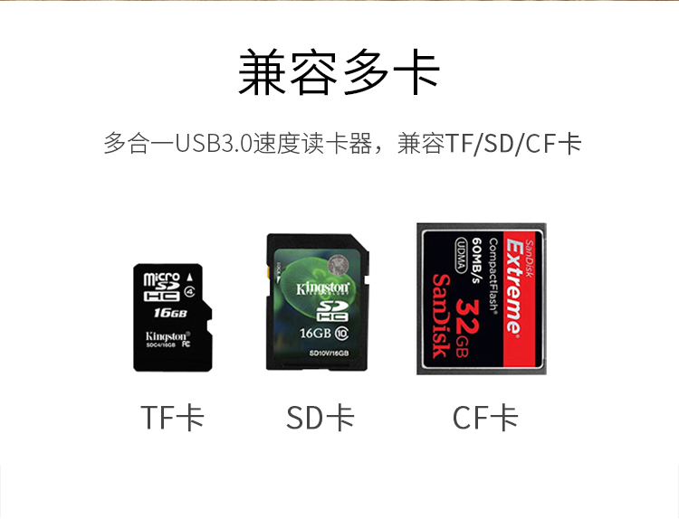 飚王（SSK）SCRM330多功能合一读卡器 USB3.0高速读写