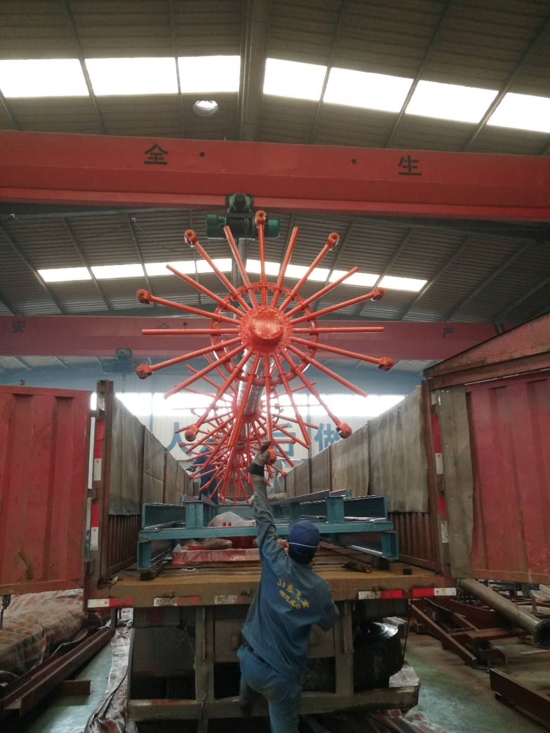FH1500數(shù)控鋼筋籠滾焊機(jī)成功出廠并順利抵達(dá)湖北省襄陽(yáng)市《原創(chuàng)》 FH1500數(shù)控鋼筋籠滾焊機(jī)成功出廠并順利抵達(dá)湖北省襄陽(yáng)市《原創(chuàng)》