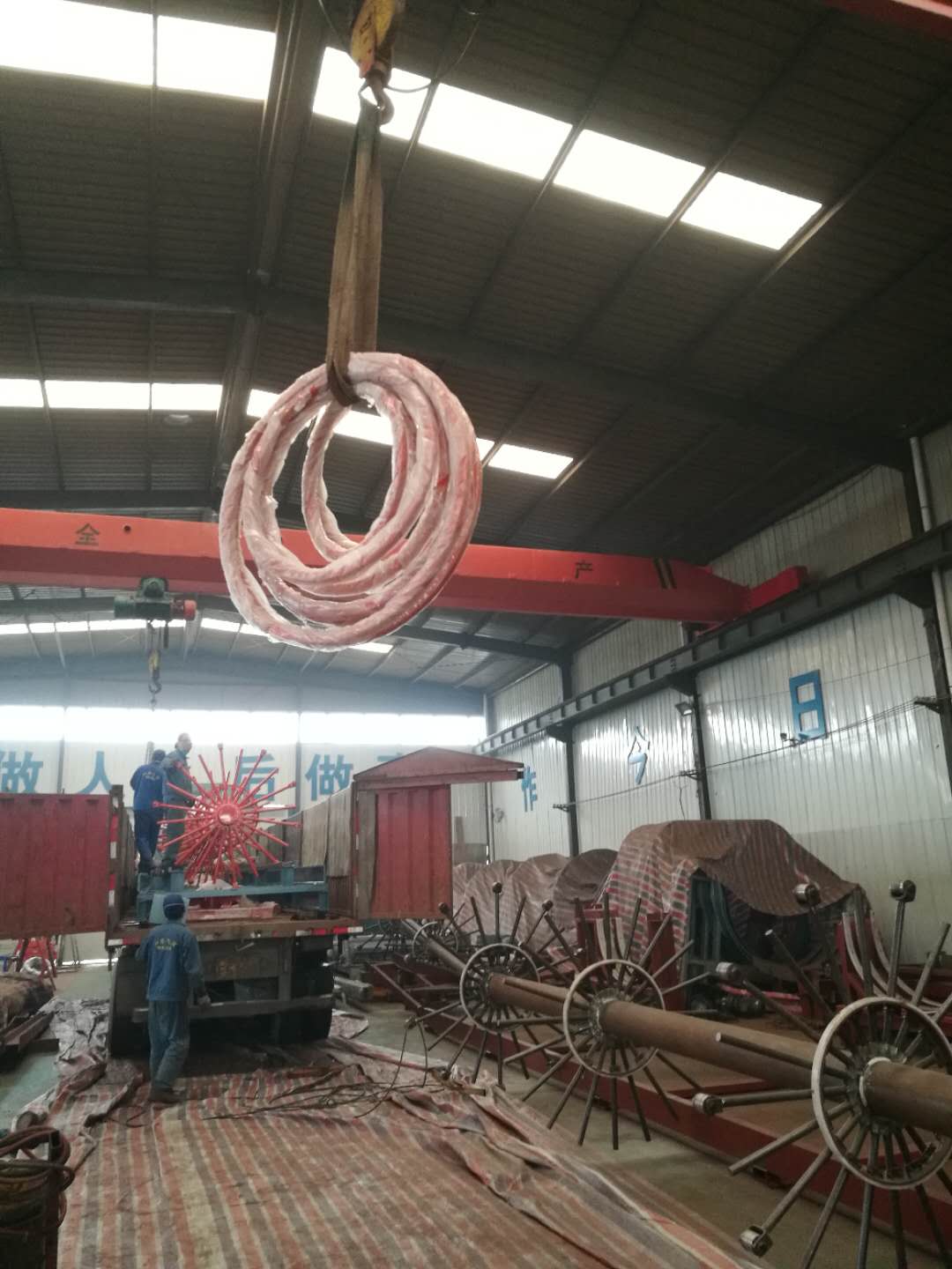 FH1500數(shù)控鋼筋籠滾焊機(jī)成功出廠并順利抵達(dá)湖北省襄陽(yáng)市《原創(chuàng)》 FH1500數(shù)控鋼筋籠滾焊機(jī)成功出廠并順利抵達(dá)湖北省襄陽(yáng)市《原創(chuàng)》