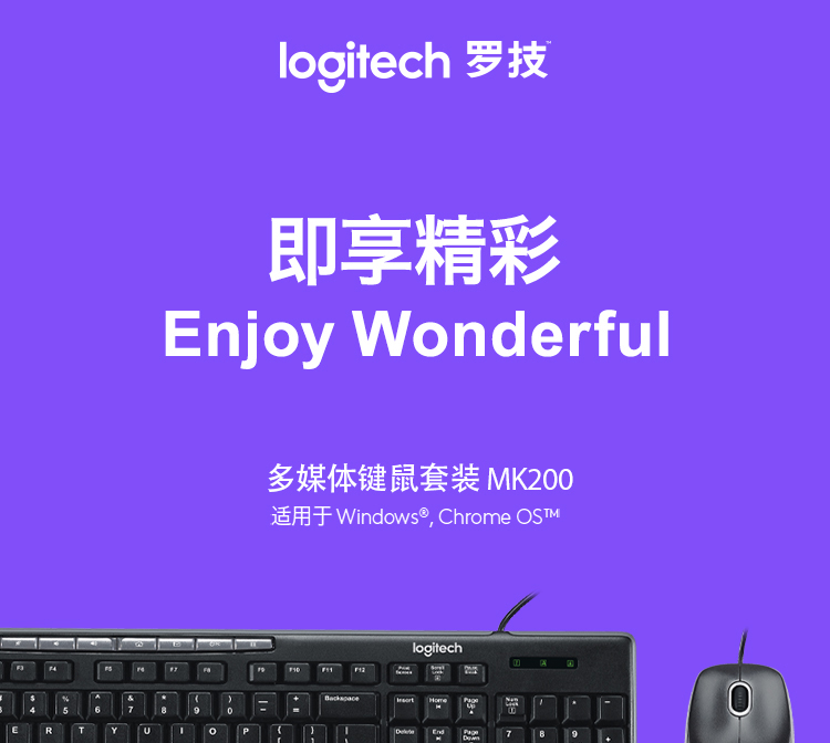 罗技MK200有线套件