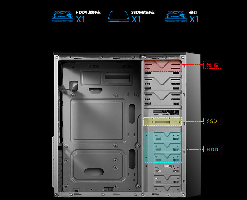 金河田家悦7003B机箱
