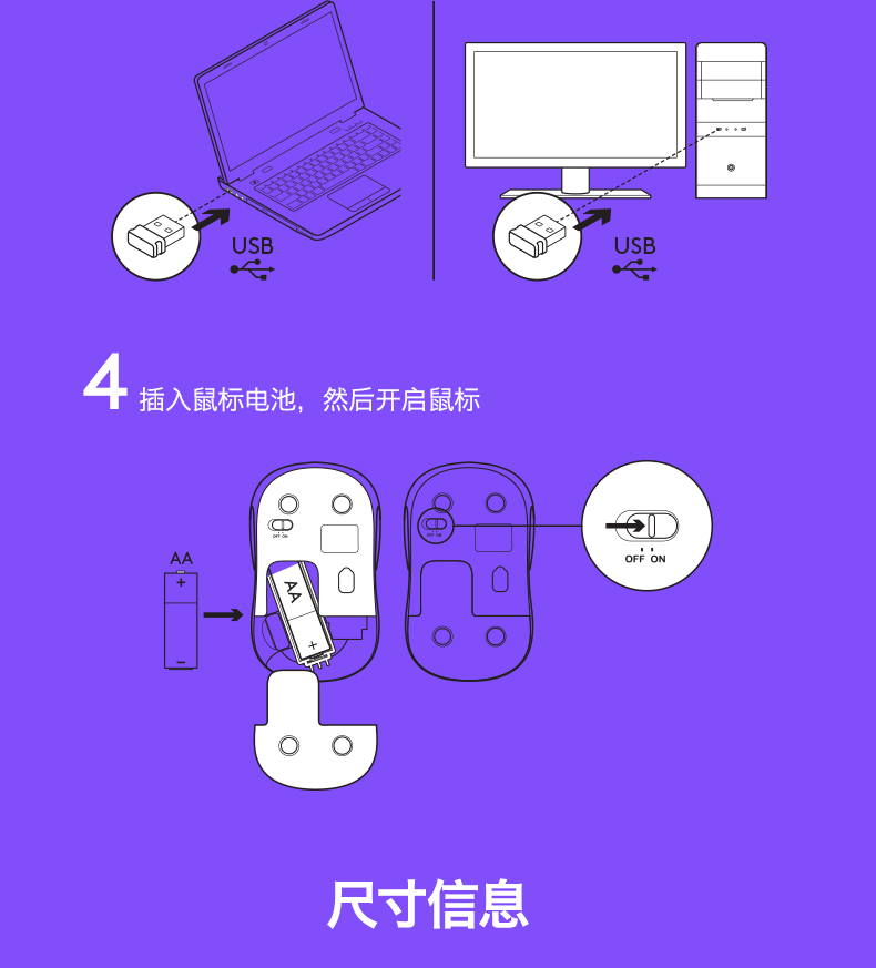 罗技M235无线鼠标