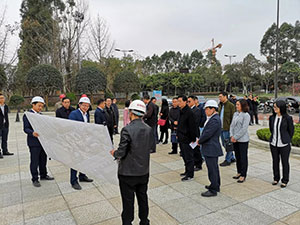 成都市委组织部、区委领导莅临新川外国语学校进行调研