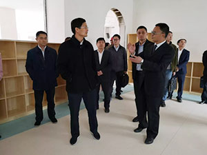 成都市委组织部、区委领导莅临新川外国语学校进行调研