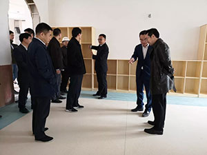 成都市委组织部、区委领导莅临新川外国语学校进行调研