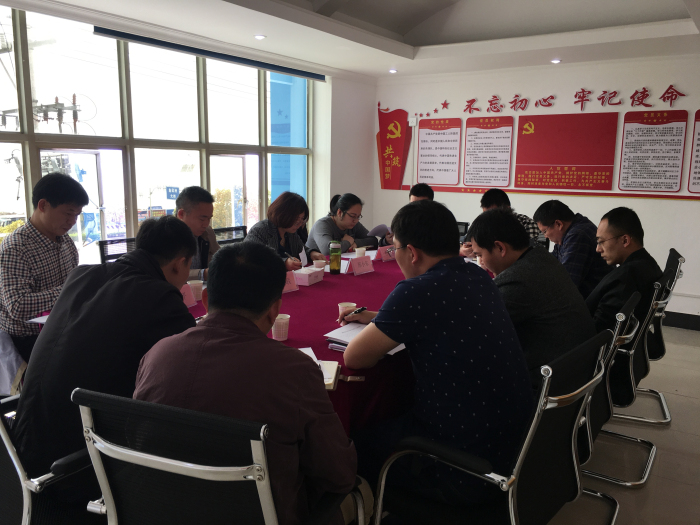 襄陽泵站項目組織召開民主生活會 襄陽泵站項目組織召開民主生活會