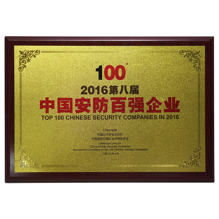 中國百強安防企業