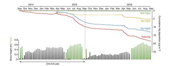 苔原对大气元素汞的吸收推动了北极汞污染 苔原对大气元素汞的吸收推动了北极汞污染