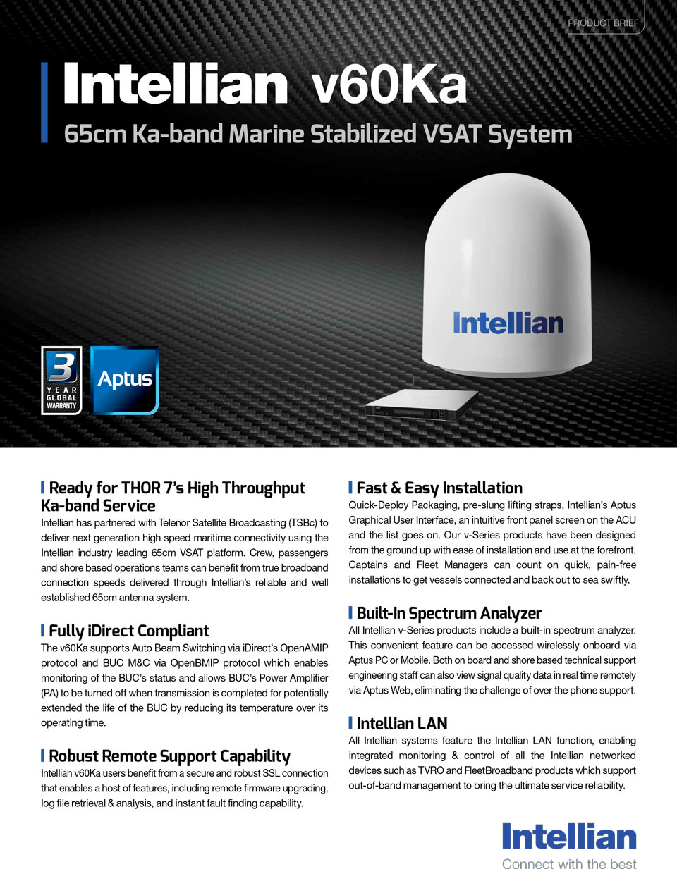 Intellian VSAT v60Ka Ka-band