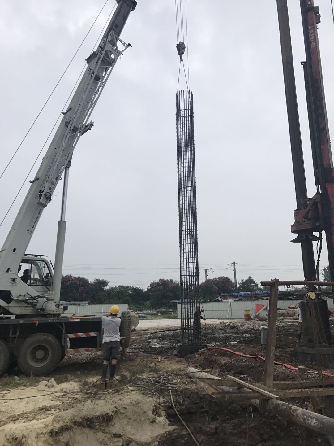 襄陽新峴山泵站樁基工程全部完工 襄陽新峴山泵站樁基工程全部完工
