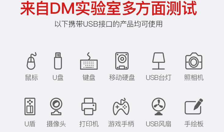 DM-CHB006 USB2.0HUB 1.2 米