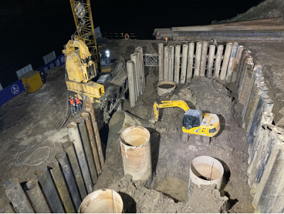 蘇支河特大橋：集中力量施工主墩，力爭汛期前澆筑出水