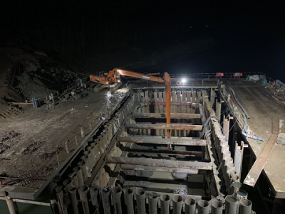 蘇支河特大橋：集中力量施工主墩，力爭汛期前澆筑出水