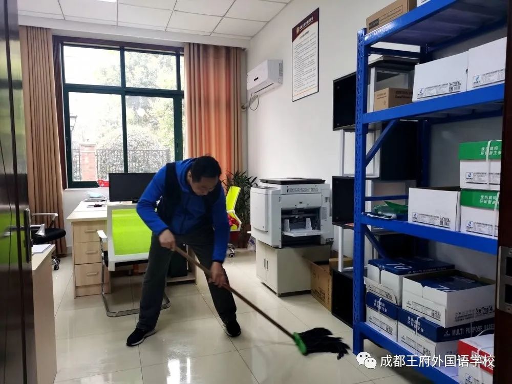 全民爱卫生 养成好习惯|成都王府开展爱国卫生运动“卫生大扫除”活动