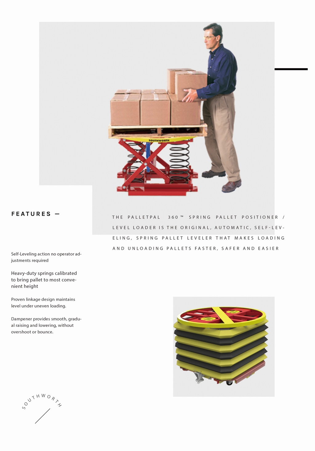 功能强大的物料搬运设备---弹簧升降台PalletPal 360 Spring Pallet Positioner 功能强大的物料搬运设备---弹簧升降台PalletPal 360 Spring Pallet Positioner