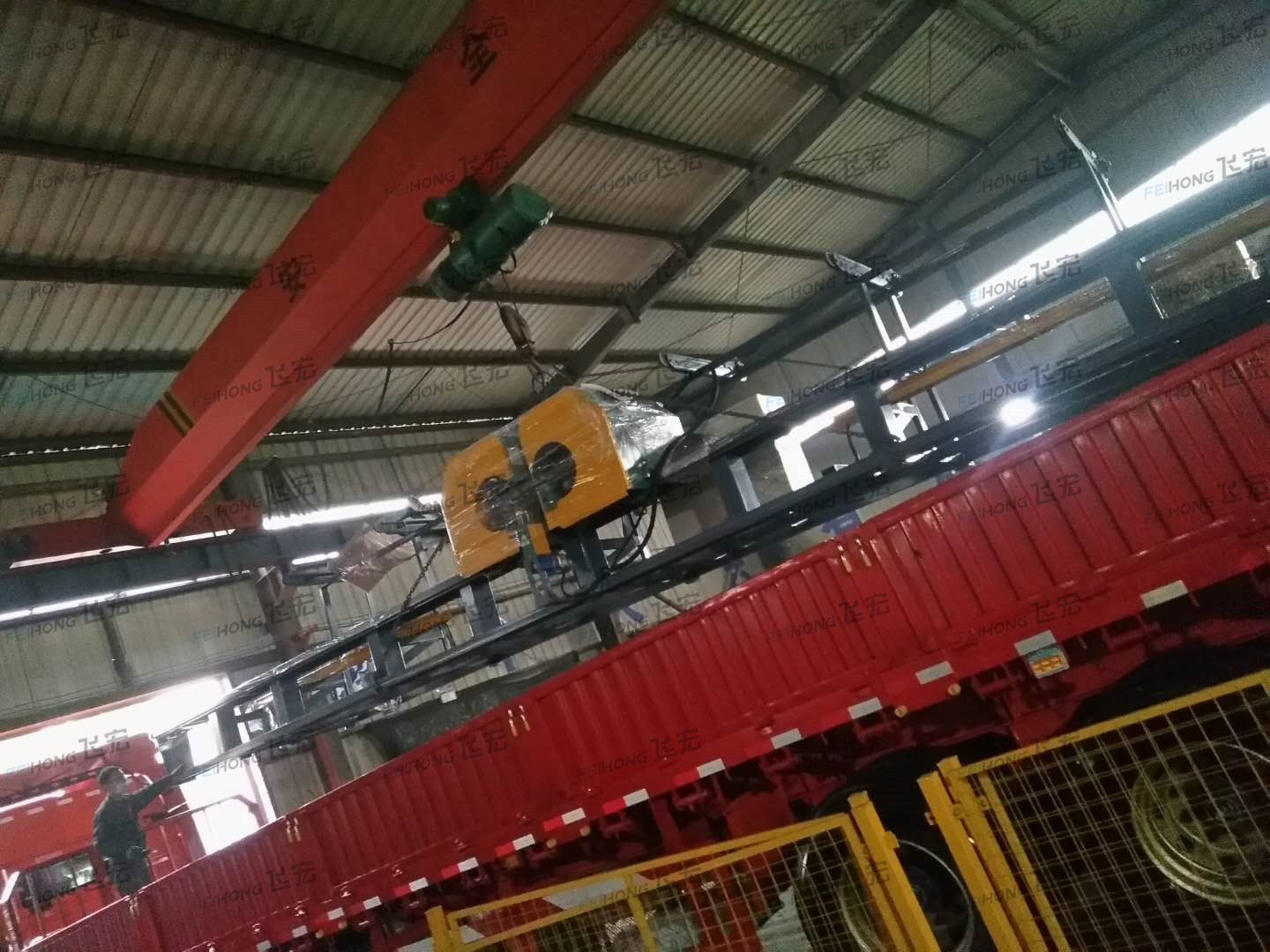 祝賀飛宏3套智能鋼筋加工設(shè)備進(jìn)駐常益長(zhǎng)鐵路益陽(yáng)施工現(xiàn)場(chǎng) 祝賀飛宏3套智能鋼筋加工設(shè)備進(jìn)駐常益長(zhǎng)鐵路益陽(yáng)施工現(xiàn)場(chǎng)