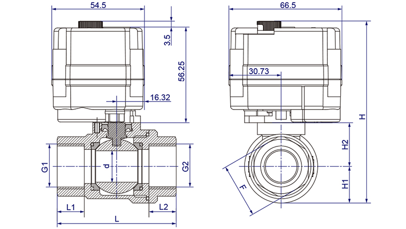 OSAWQ911系列微型電動球閥